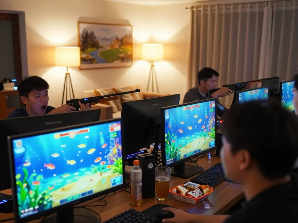 Shoot colorful fish in exciting underwater action in the thrilling shooting game at Soibet.