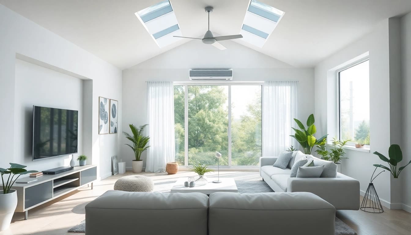 Showcasing Klimaanlage kosten with a sleek installation in a contemporary home setting