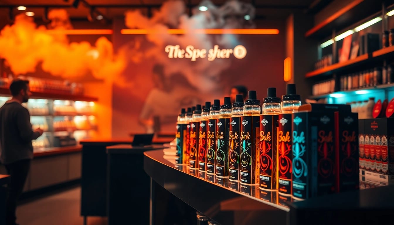 Genießen Sie Al Fakher 30K Hypermax in einer einladenden Vape-Shop-Umgebung.