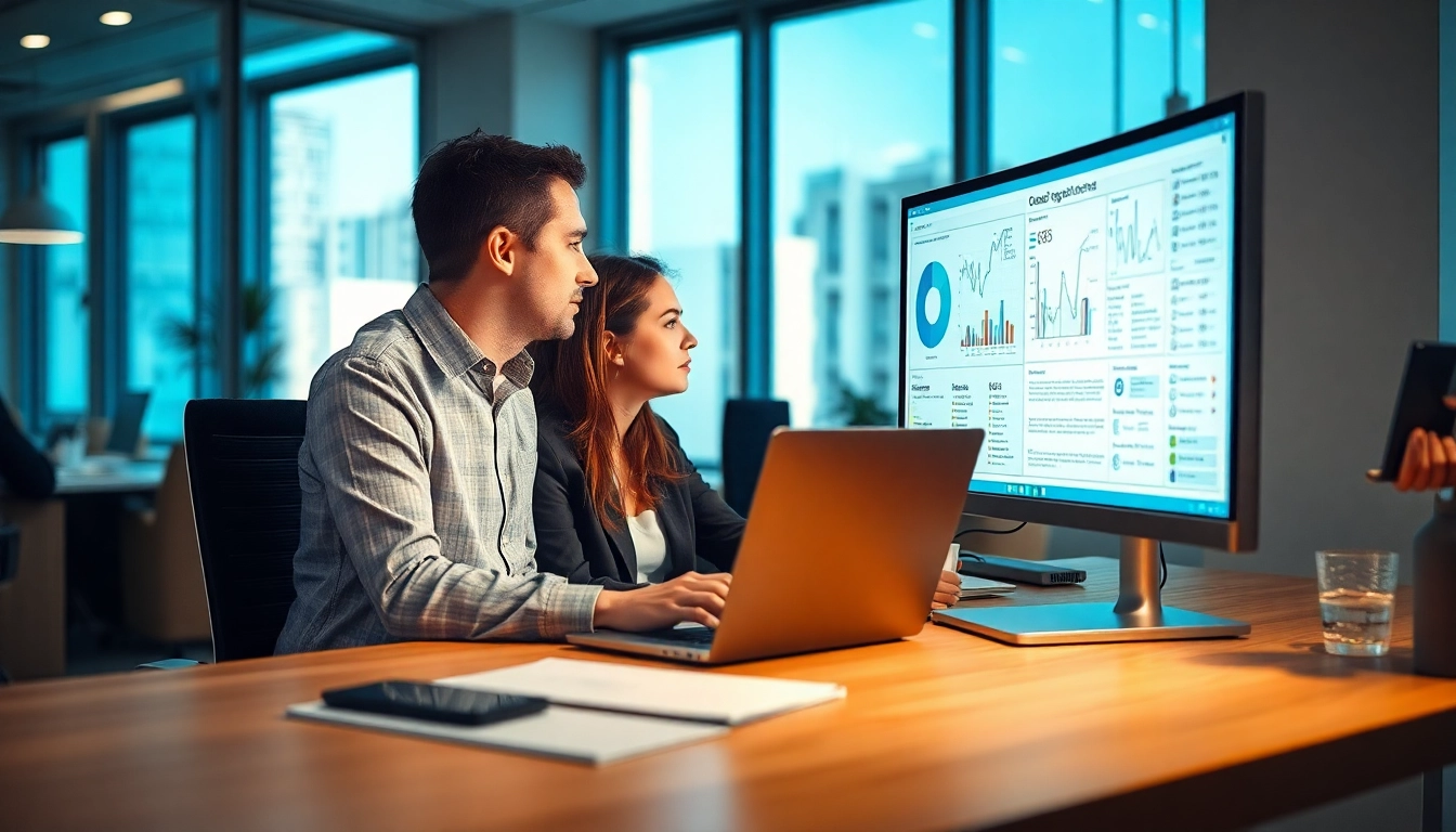 Headhunter IT bei der Arbeit in modernem Büroambiente, professionell und technologiegetrieben.