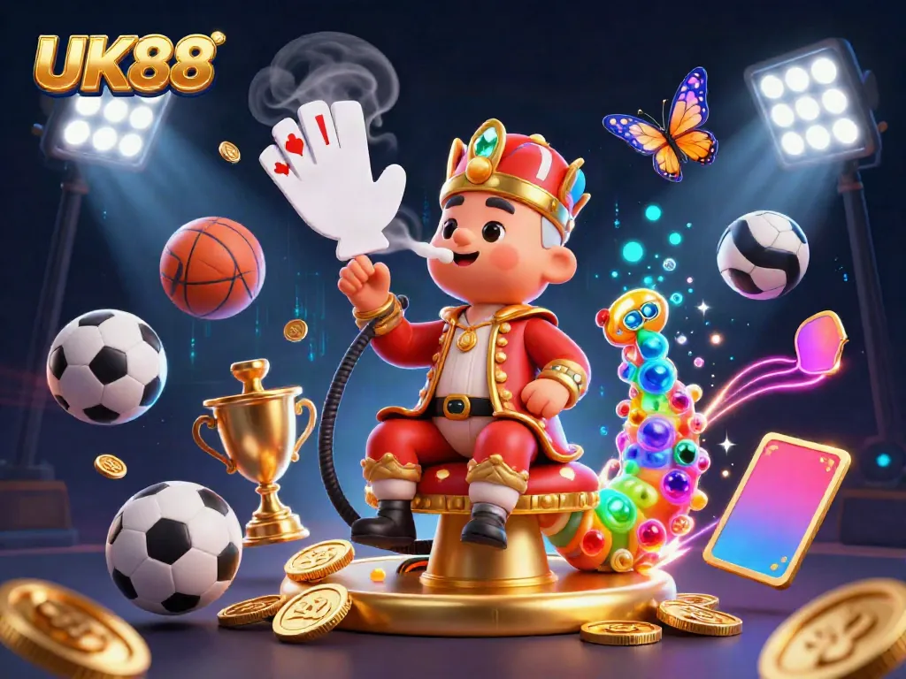 Engage with exciting UK88 betting experiences featuring vibrant gaming elements and energetic character interactions.