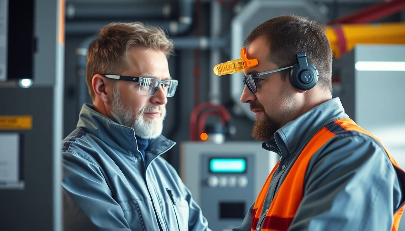 Techniker führt eine DGUV V3 Prüfung an elektrischen Geräten durch, um Sicherheit zu gewährleisten.