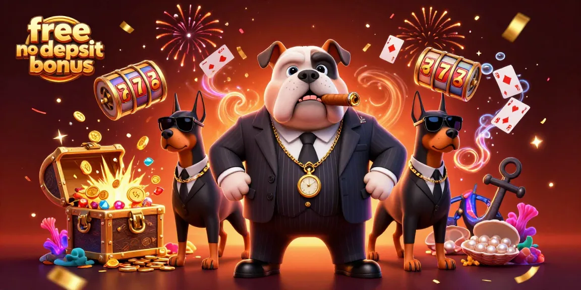 Experience the thrill of a free no deposit bonus with dynamic casino elements and vibrant characters.