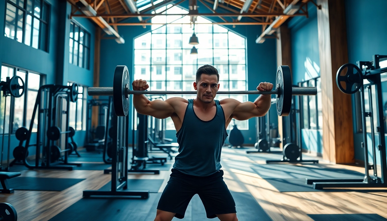 HGH kaufen für sportliche Leistungssteigerung in einem modernen Fitnessstudio.