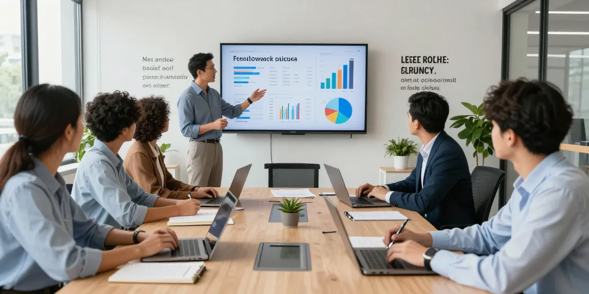 Feedback kultur arbeit: Team in modernem Büro diskutiert innovative Strategien zur Zusammenarbeit.