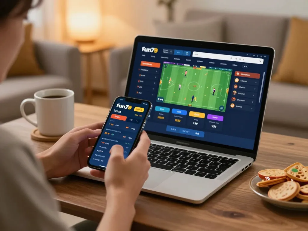 Place bets confidently on fun79 sports betting interface from home, enjoying dynamic online gaming.