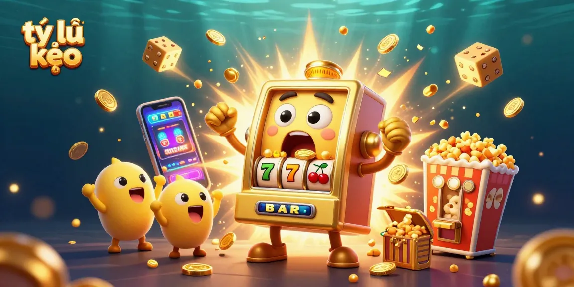 Experience the excitement with tỷ lệ kèo as slot machines hit jackpots amidst a vibrant casino scene.