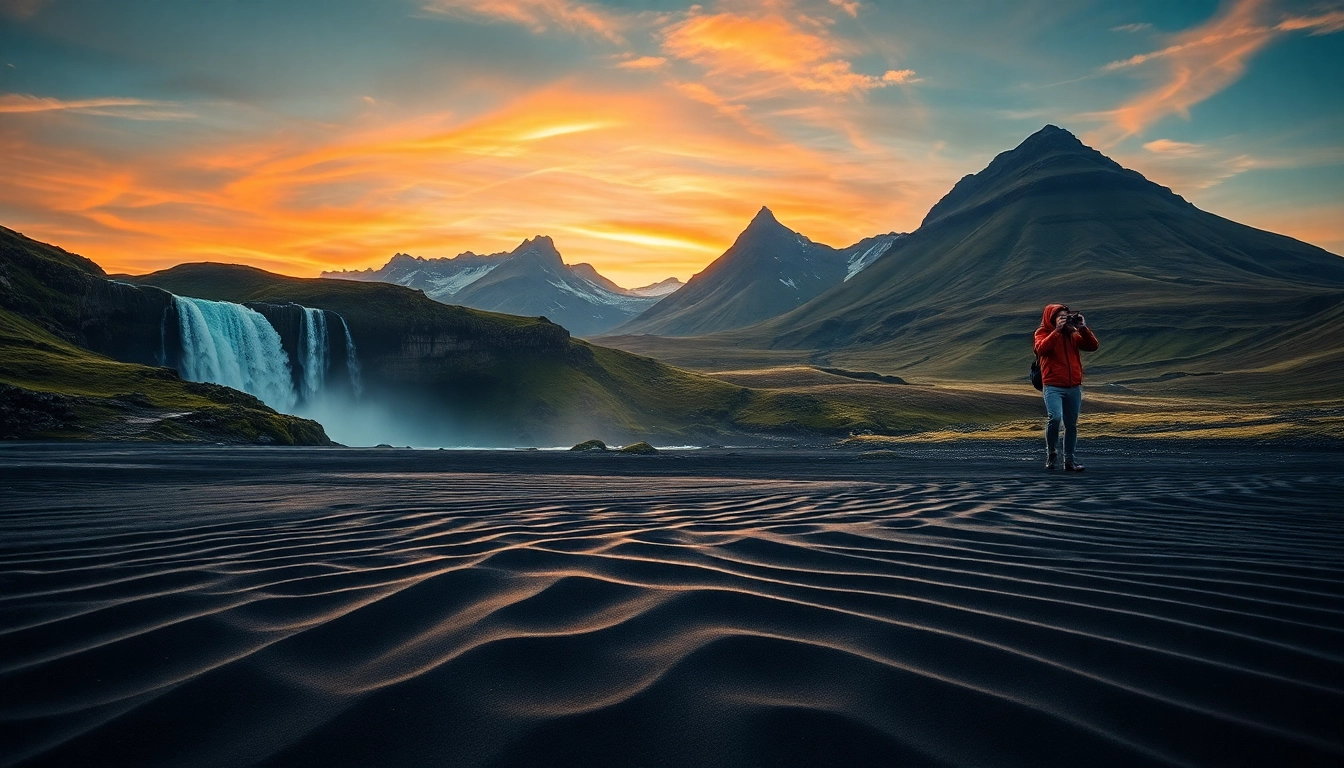 Beeindruckende Landschaft einer Reise nach Island mit Wasserfällen und Vulkanen erleben.