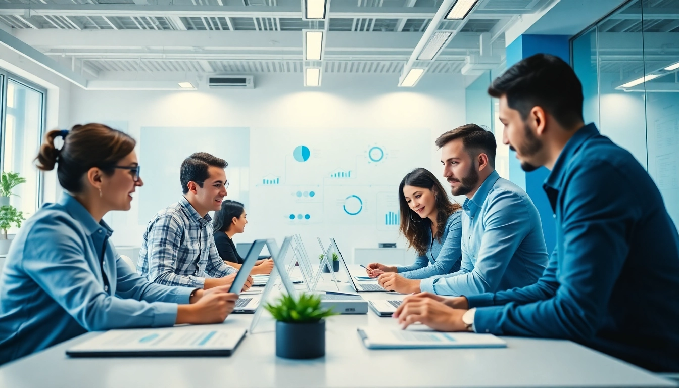 Team collaborating on Prozessoptimierung strategies in a modern workspace.
