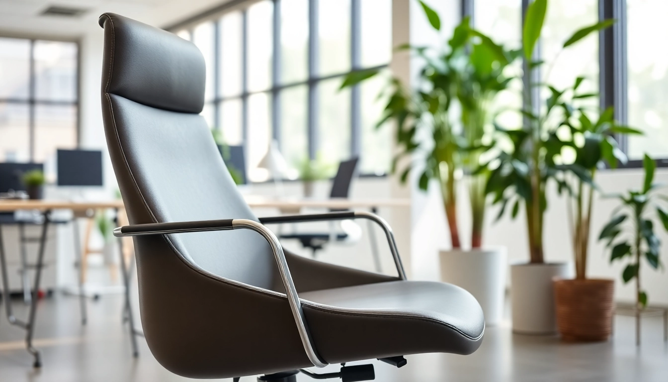 Refurbished Vitra Stuhl in modernem Büro, das Komfort und Stil ausstrahlt.