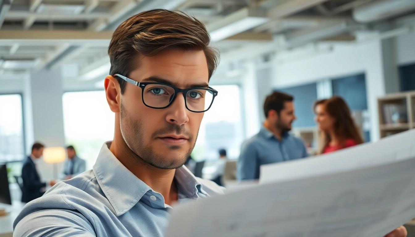 Headhunter Ingenieure im Gespräch über Ingenieurprojekte in einem modernen Büro.
