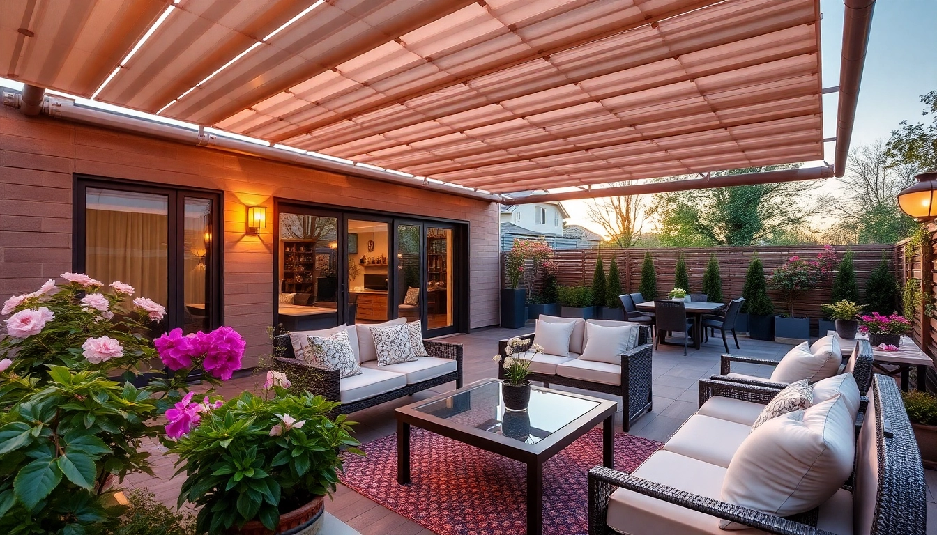 Genießen Sie den Komfort einer Terrassenüberdachung mit Markise, die Ihre Terrasse stilvoll schützt und Schatten spendet.