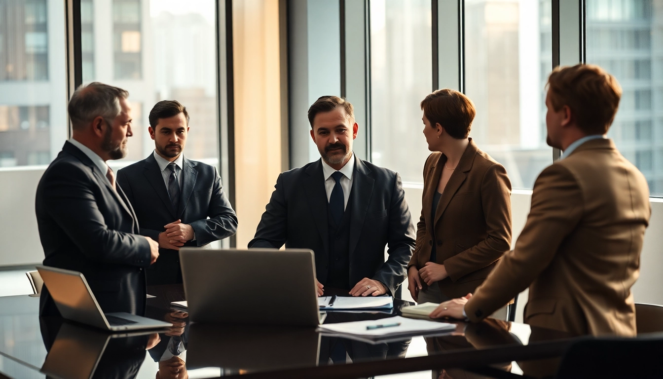 Der Headhunter CEO führt inspirierende Gespräche im modernen Büro.