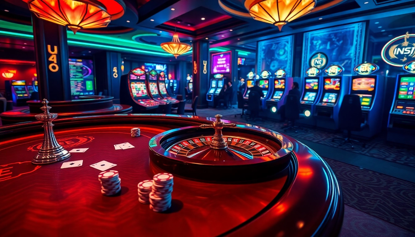 Nohu90 casino gaming experience with vibrant tables, exciting poker chips, and enticing online gaming features.