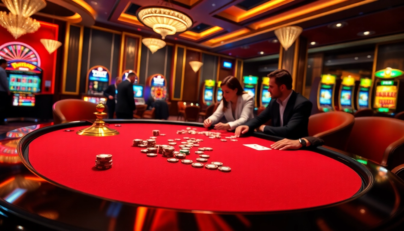 Experience high-stakes excitement at 32wincom's luxurious casino tables.
