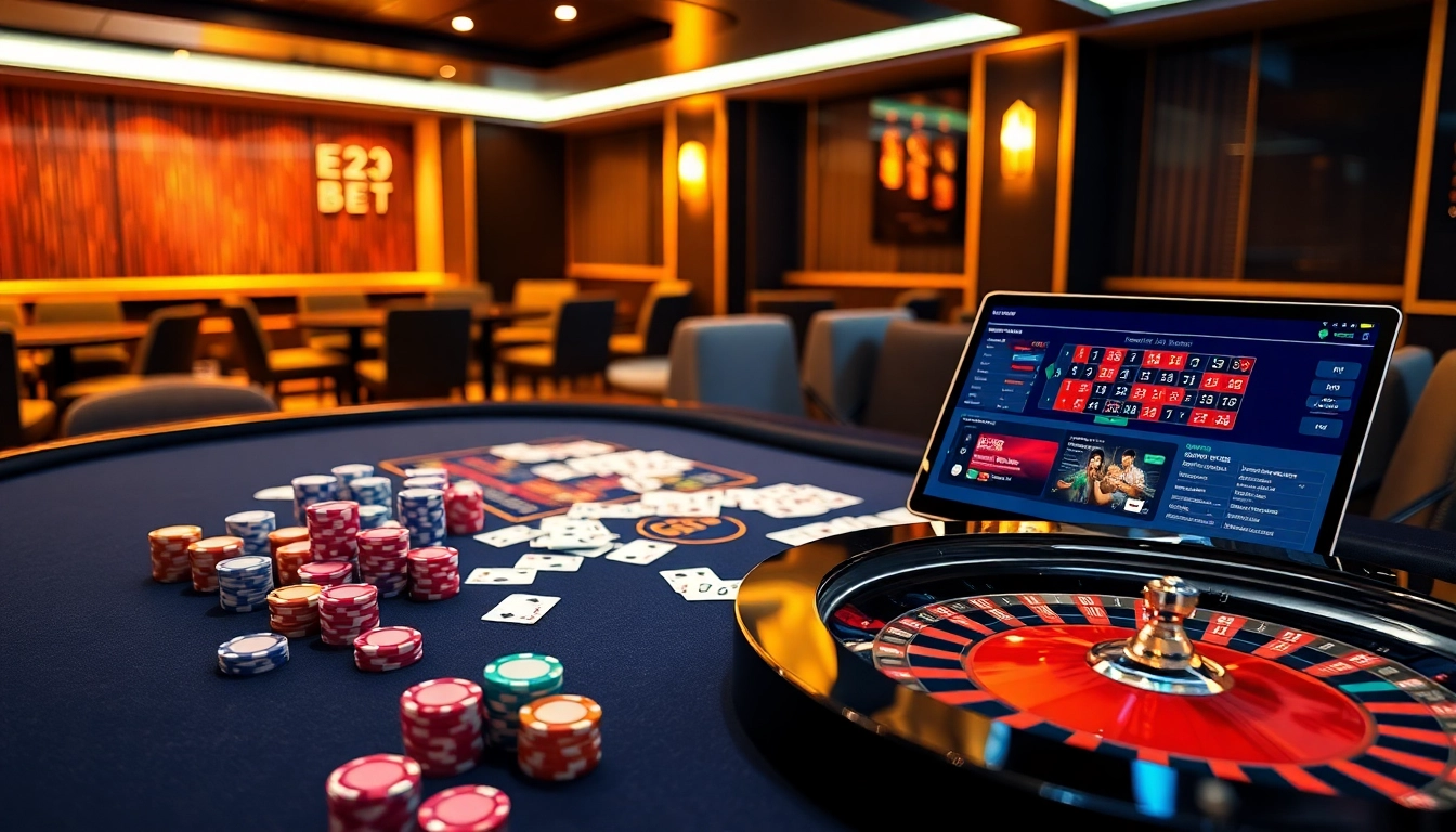 E2BET delivers thrilling online casino experiences with vibrant gaming setups and exciting bets.